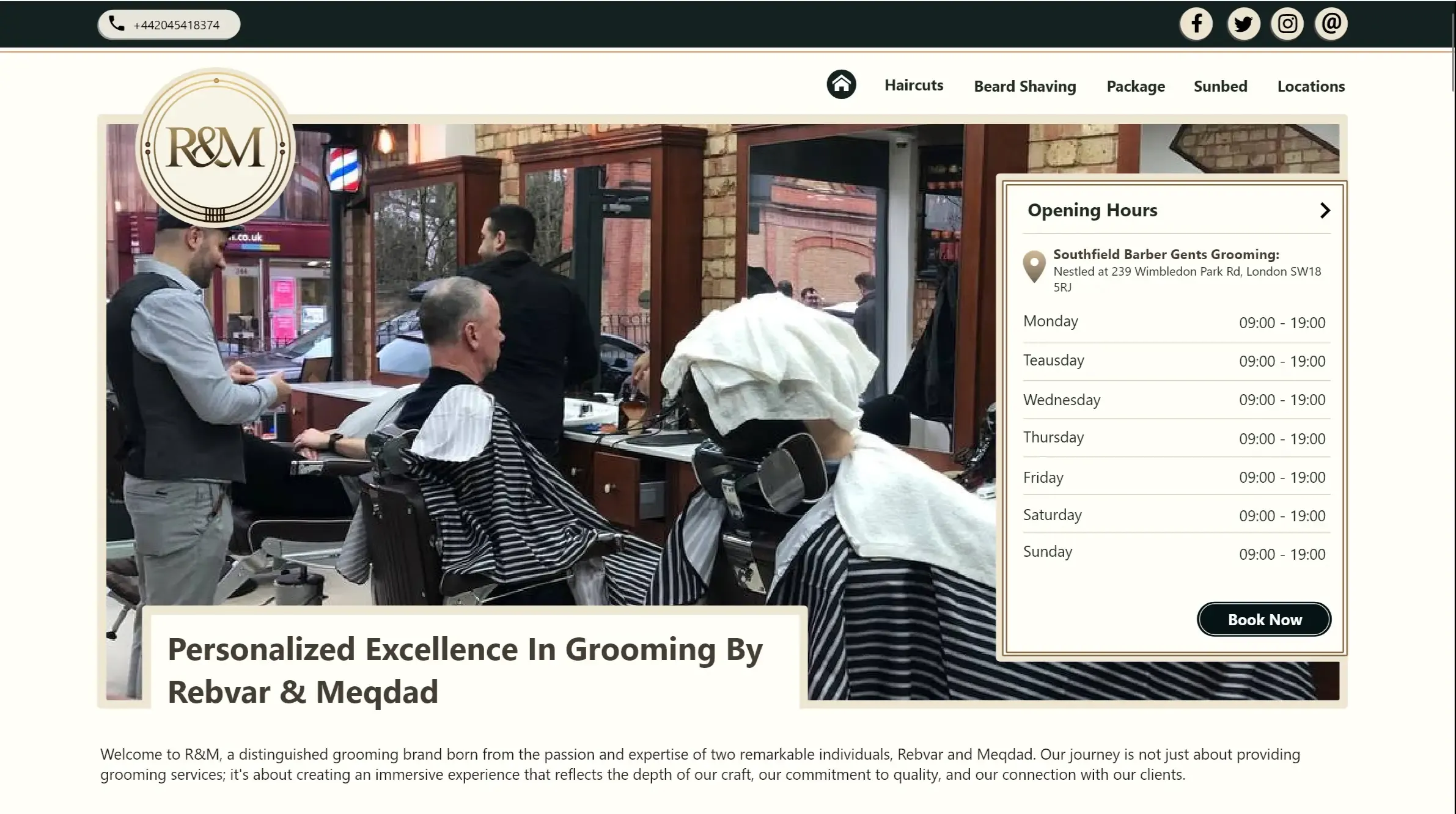 R&M Grooming London - Main